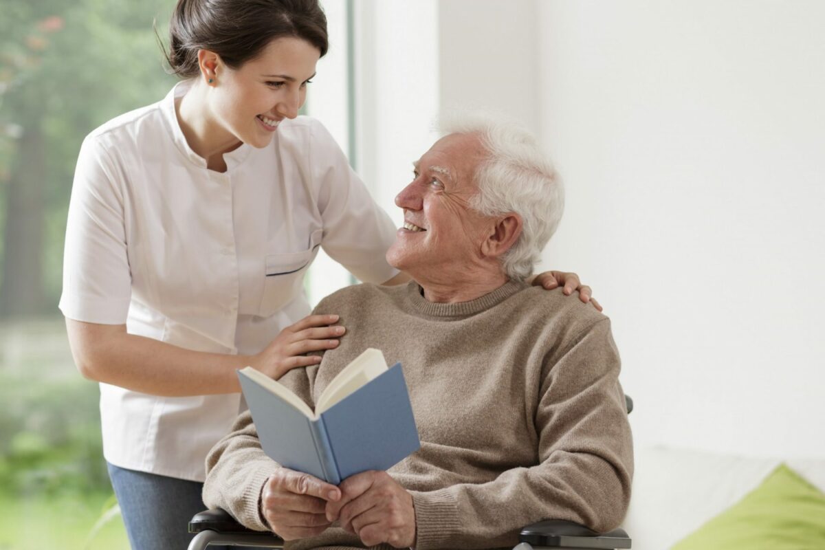 caregiver with elderly